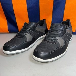 New Marco Vitale Collezione Black & gray Mens Shoes Sneakers Casual Lace Up